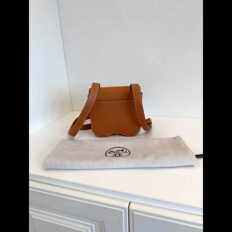 Hermes 金棕mini Della屁桃屁股包 epsom皮-2