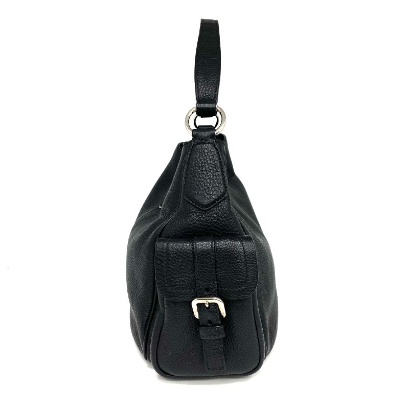 ☆ Prada 普拉達 Black Calfskin Shoulder Bag 黑色小牛皮肩背袋 - 257024112-2
