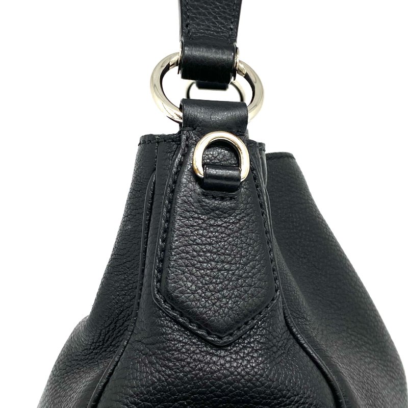 ☆ Prada 普拉達 Black Calfskin Shoulder Bag 黑色小牛皮肩背袋 - 257024112-5