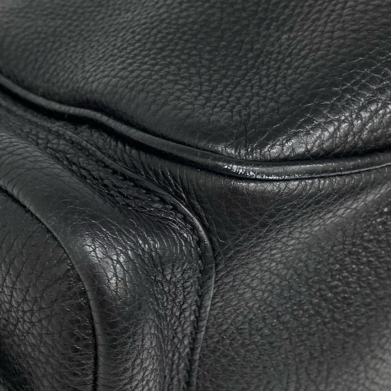 ☆ Prada 普拉達 Black Calfskin Shoulder Bag 黑色小牛皮肩背袋 - 257024112-11