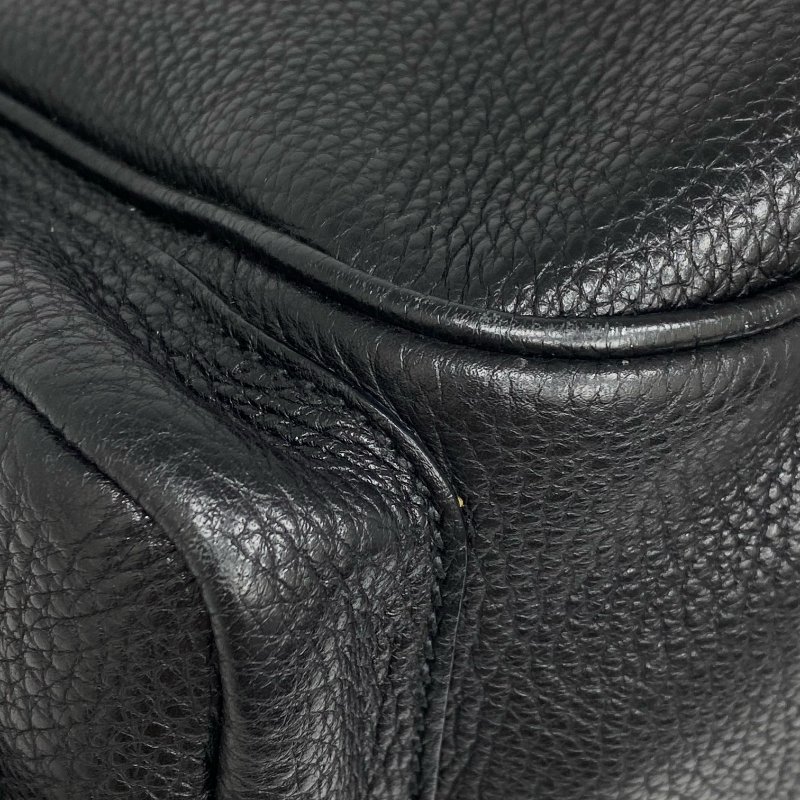 ☆ Prada 普拉達 Black Calfskin Shoulder Bag 黑色小牛皮肩背袋 - 257024112-14