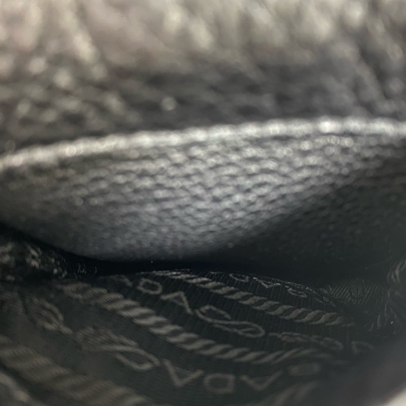 ☆ Prada 普拉達 Black Calfskin Shoulder Bag 黑色小牛皮肩背袋 - 257024112-19