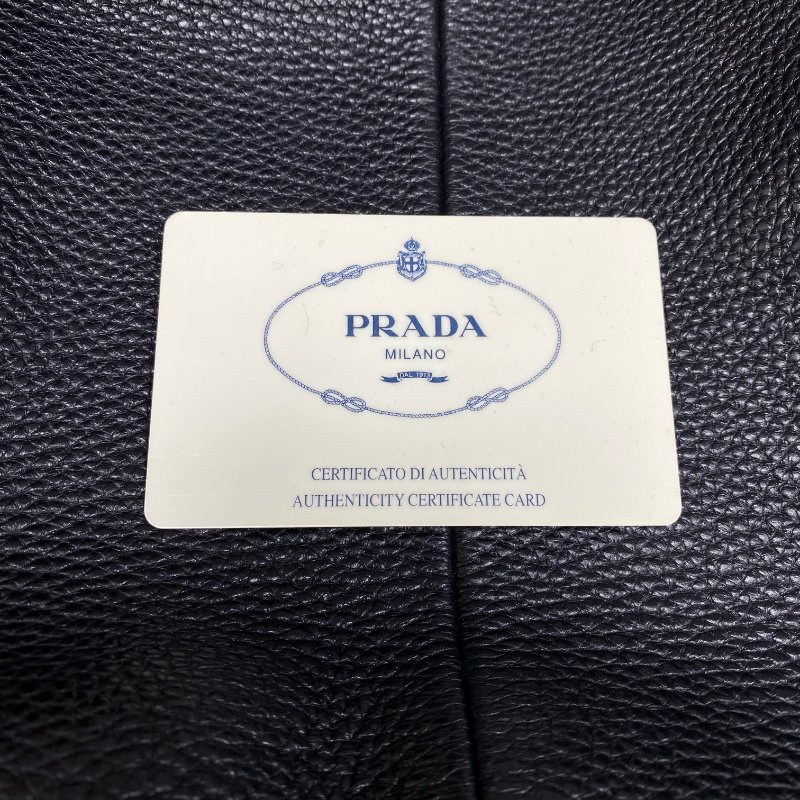 ☆ Prada 普拉達 Black Calfskin Shoulder Bag 黑色小牛皮肩背袋 - 257024112-23
