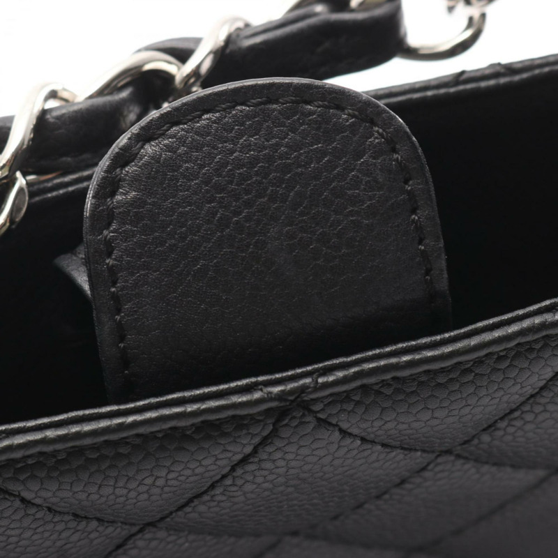 香奈兒女士 Matelasse PST 小牛皮手提包,黑色-6
