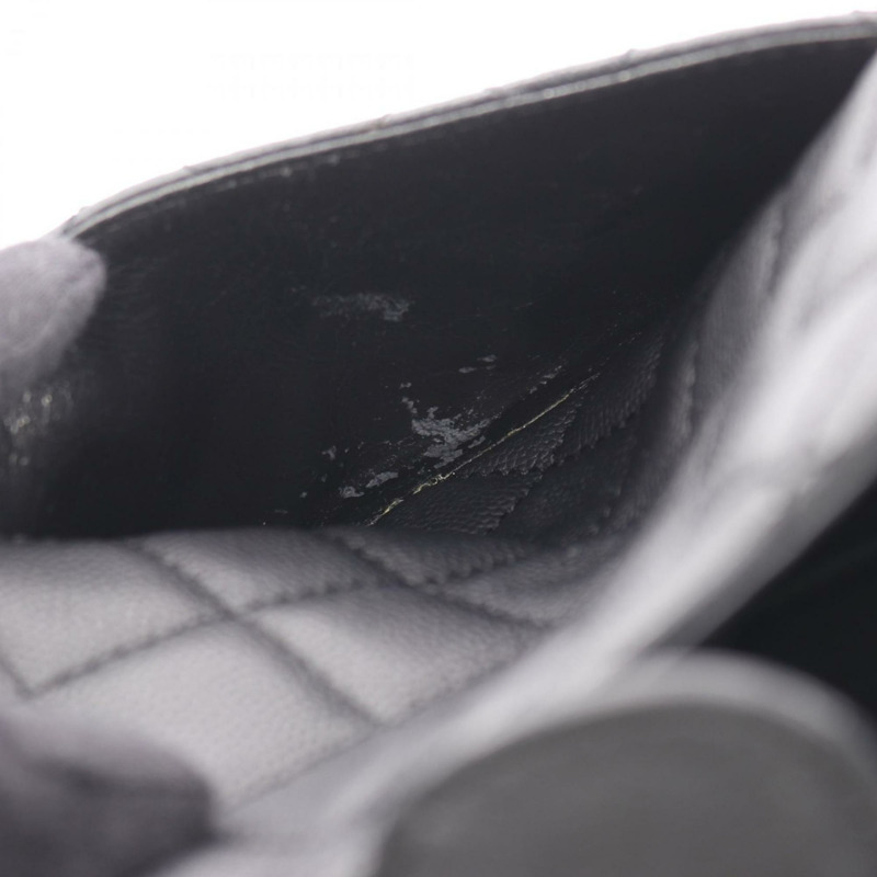 香奈兒女士 Matelasse PST 小牛皮手提包,黑色-7