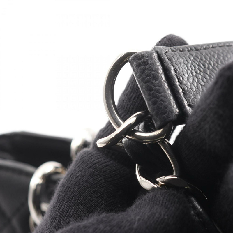 香奈兒女士 Matelasse PST 小牛皮手提包,黑色-9