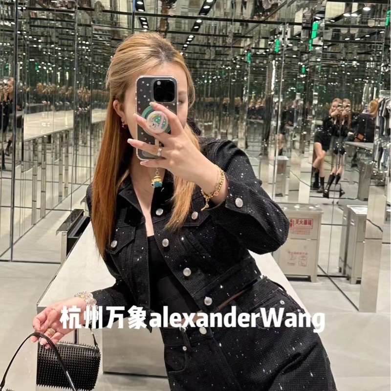 Alexander wang 滿鑽牛仔外套 超級無敵閃 原價近四萬-13