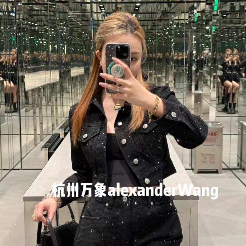 Alexander wang 滿鑽牛仔外套 超級無敵閃 原價近四萬-14