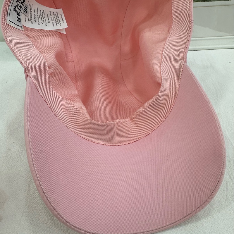 Hermes愛馬仕 Davis Emile Hermès女士便帽 帽子 鴨舌帽 櫻花粉 59碼-3