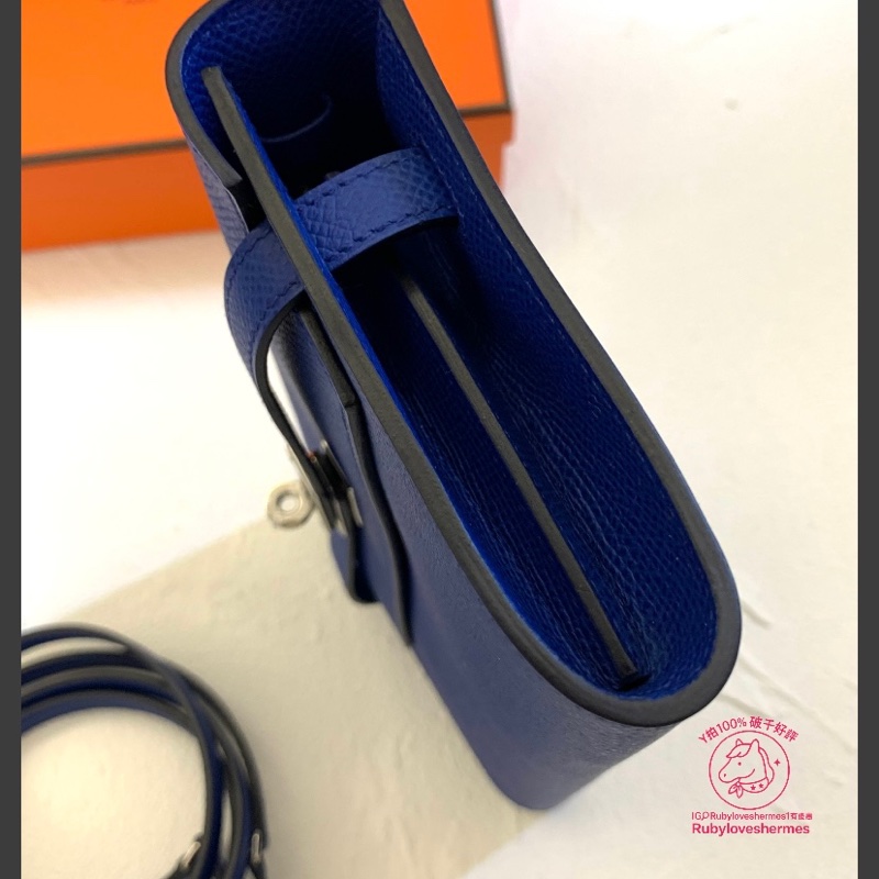 Rubyloveshermes愛馬仕 kelly to go皇家藍銀釦hermes woc-7