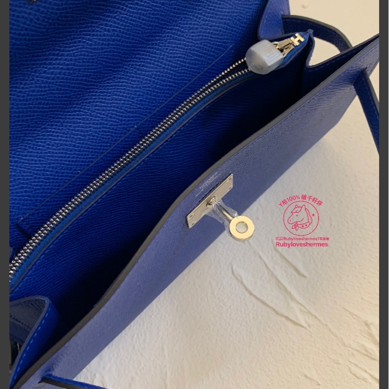 Rubyloveshermes愛馬仕 kelly to go皇家藍銀釦hermes woc-8