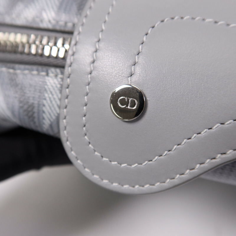 Dior 塗層帆布Lingot 22銀扣肩背袋-11