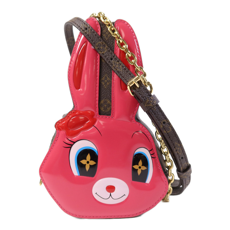 LOUIS VUITTON Animogram Wallet on chain金扣鏈帶肩背袋-0