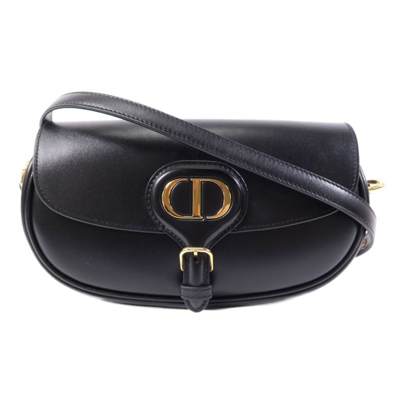 Dior 牛皮皮革Bobby East West金扣肩背袋-0