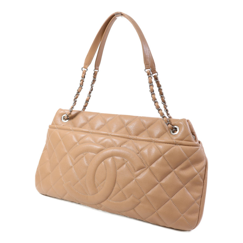 CHANEL 牛皮皮革CC Matelasse Shoulder Bag銀扣肩背袋-2