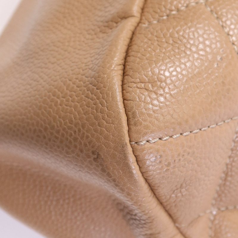 CHANEL 牛皮皮革CC Matelasse Shoulder Bag銀扣肩背袋-9