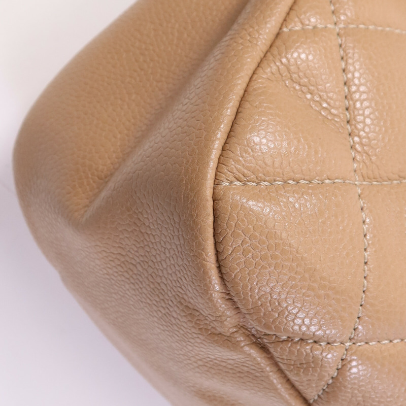 CHANEL 牛皮皮革CC Matelasse Shoulder Bag銀扣肩背袋-10