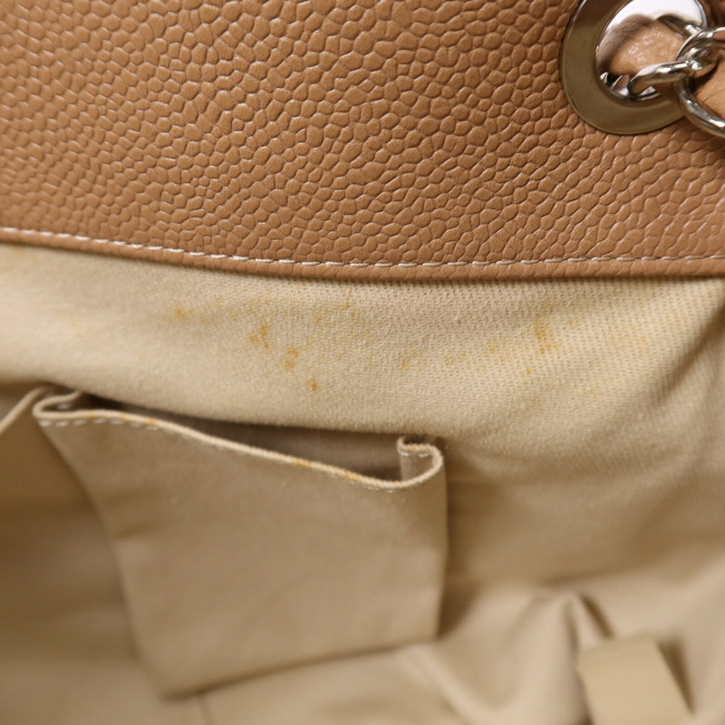 CHANEL 牛皮皮革CC Matelasse Shoulder Bag銀扣肩背袋-16