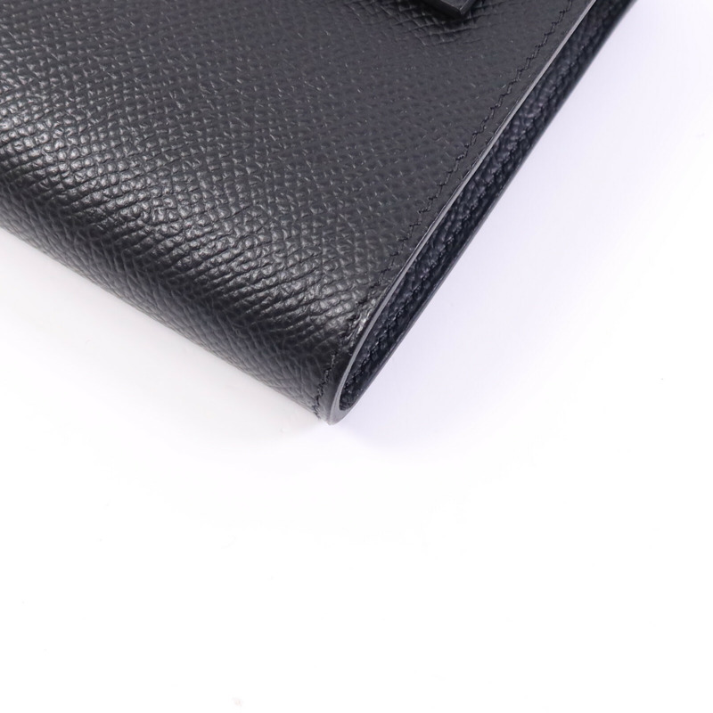 HERMES Epsom皮革Kelly To Go金扣肩背袋Noir-4