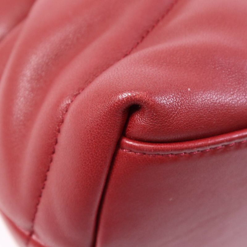 SAINT LAURENT 羊皮皮革Loulou Puffer金扣鏈帶肩背袋-7