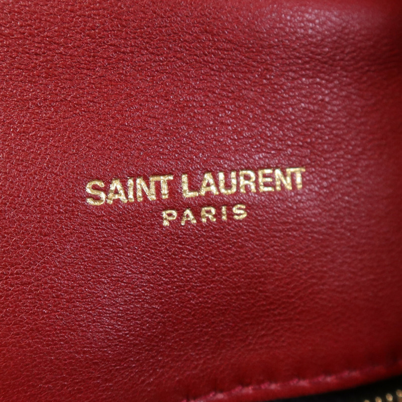 SAINT LAURENT 羊皮皮革Loulou Puffer金扣鏈帶肩背袋-11