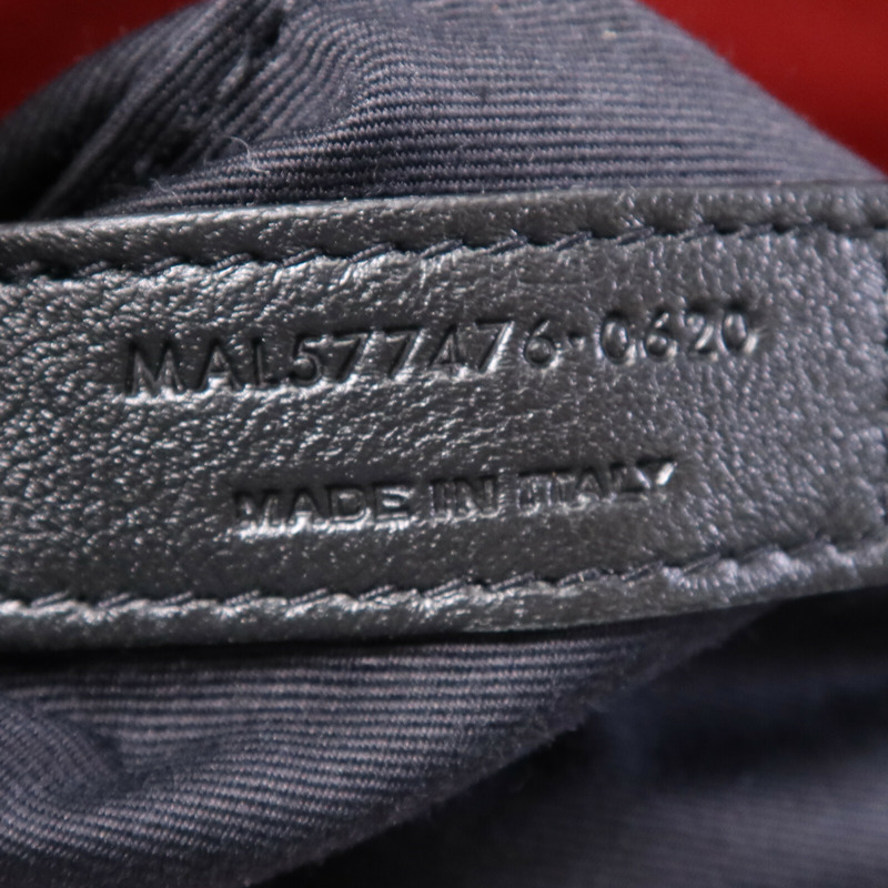 SAINT LAURENT 羊皮皮革Loulou Puffer金扣鏈帶肩背袋-14