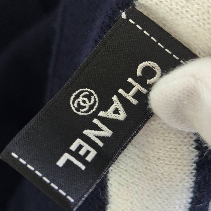 CHANEL香奈兒 經典雙C文字LOGO 羊絨圍巾-33