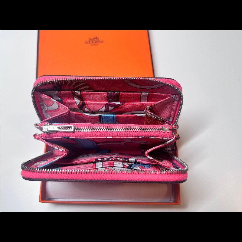 Hermes silk'In短夾-1