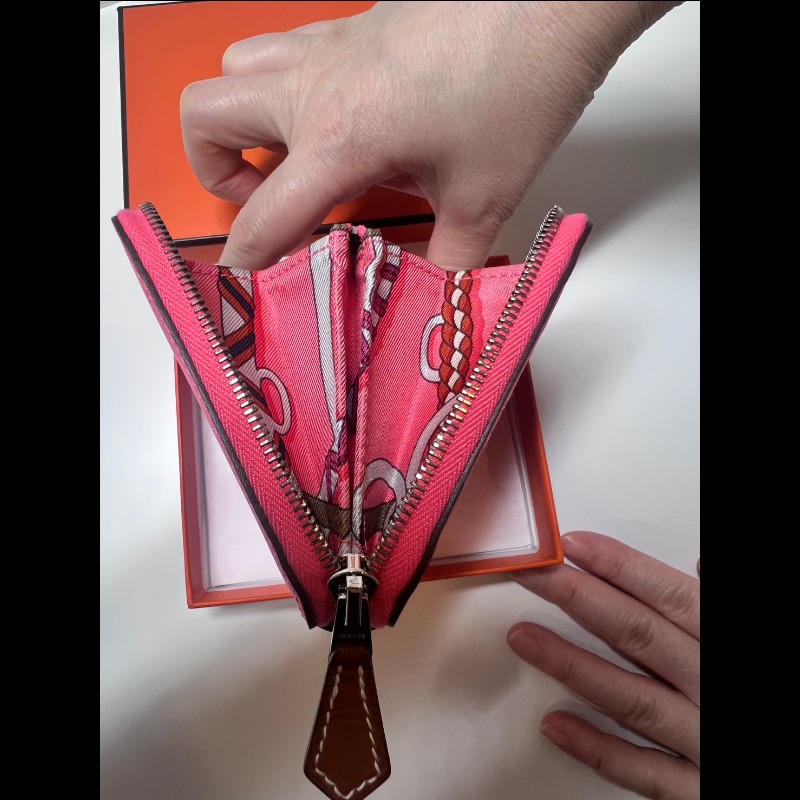 Hermes silk'In短夾-4