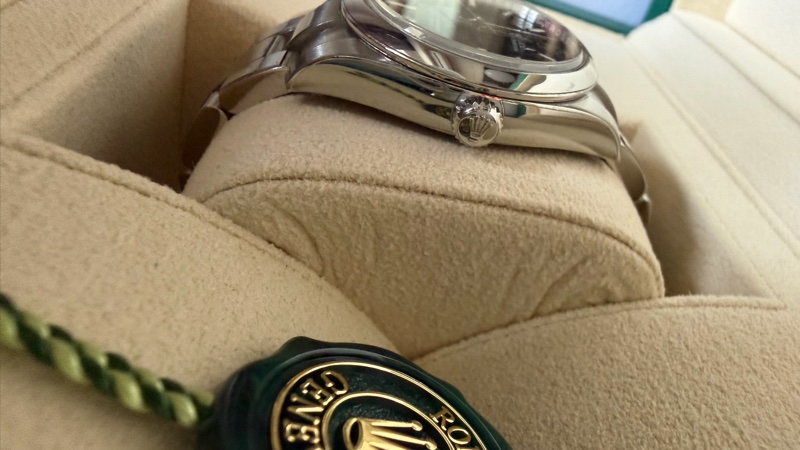 Rolex勞力士124200 op34 黑盤 女錶-5