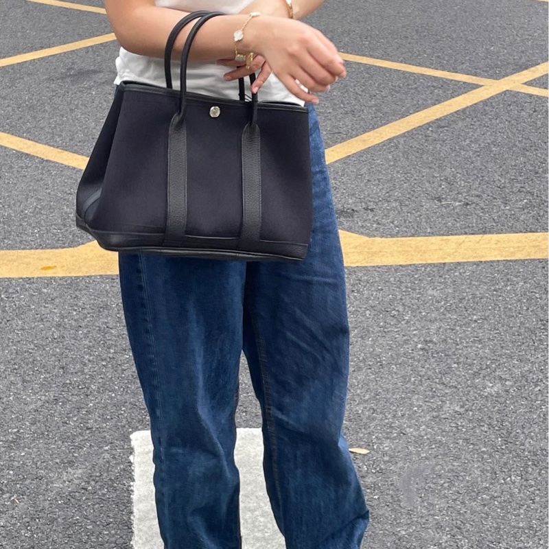Garden Party 30 TPM 黑色帆布肩背包(原廠揹帶)-0