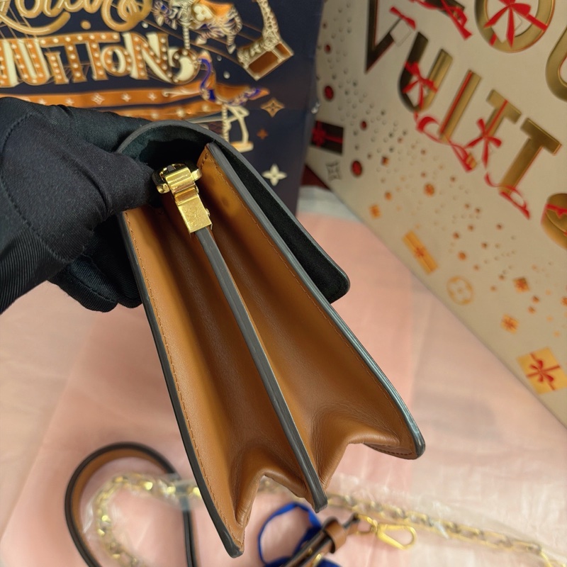 LV達芙妮拼色老花中號包-3