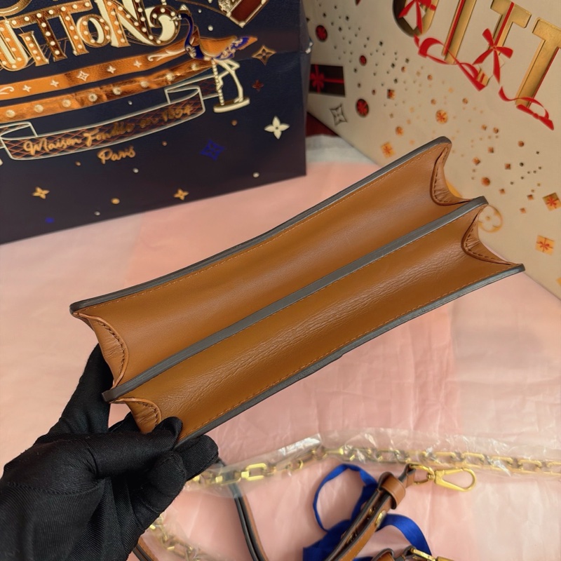 LV達芙妮拼色老花中號包-5