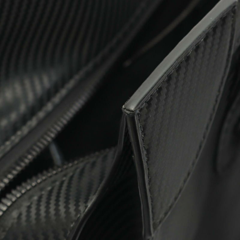 BALENCIAGA Neo Classic City 中型手提包 638470 PVC塗層帆布 黑色 二手 女士-4