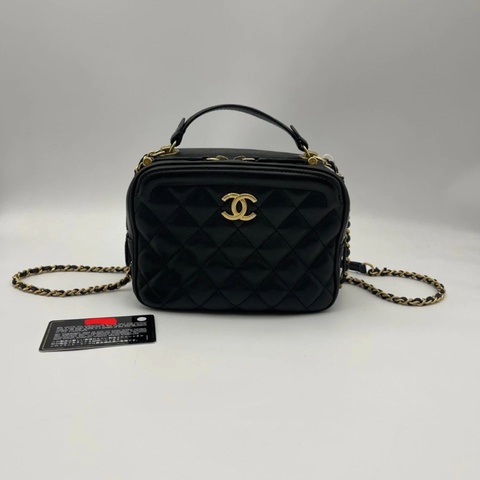 Chanel香奈兒小型經典化妝箱女士單肩包相機包