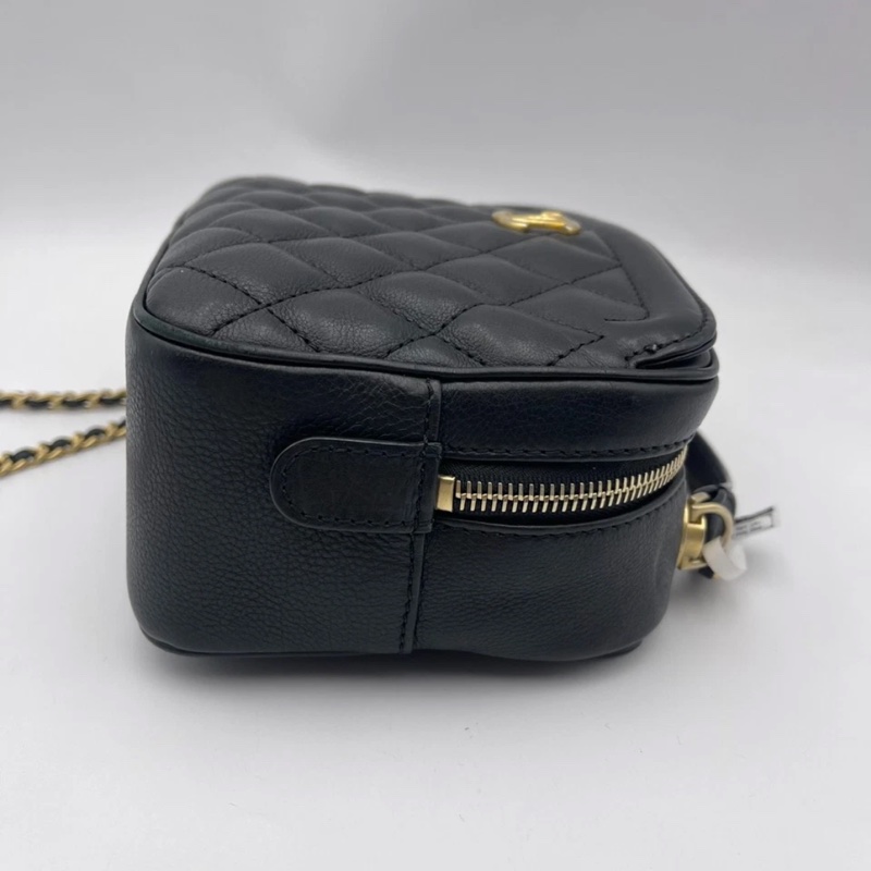 Chanel香奈兒小型經典化妝箱女士單肩包相機包-3