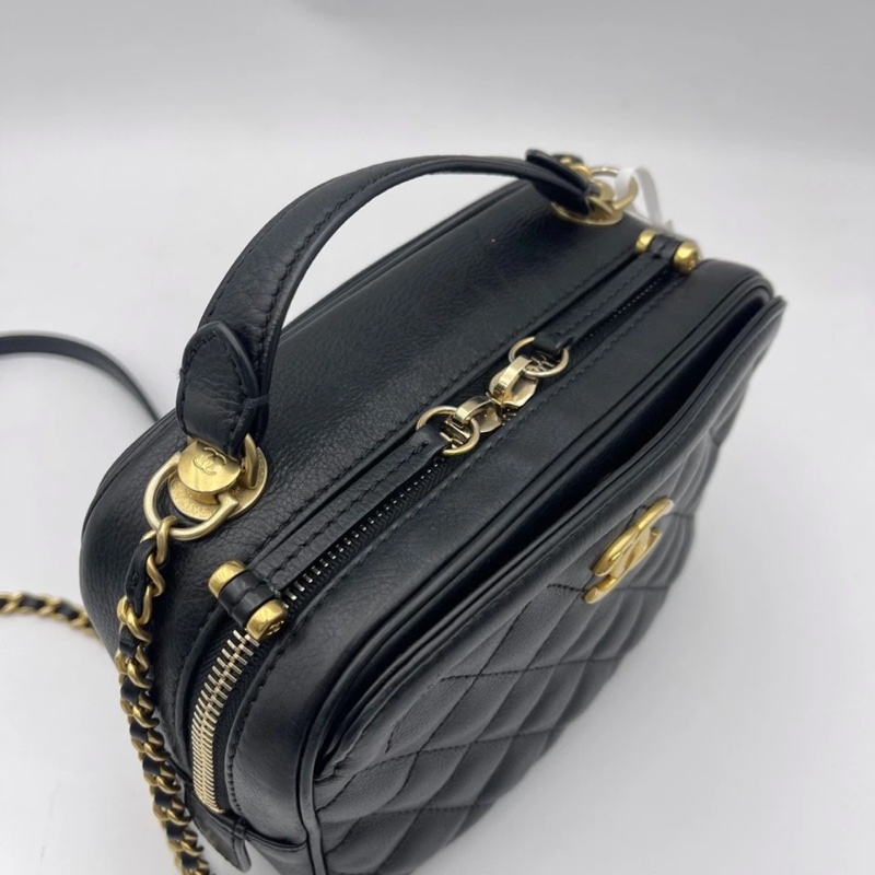 Chanel香奈兒小型經典化妝箱女士單肩包相機包-6