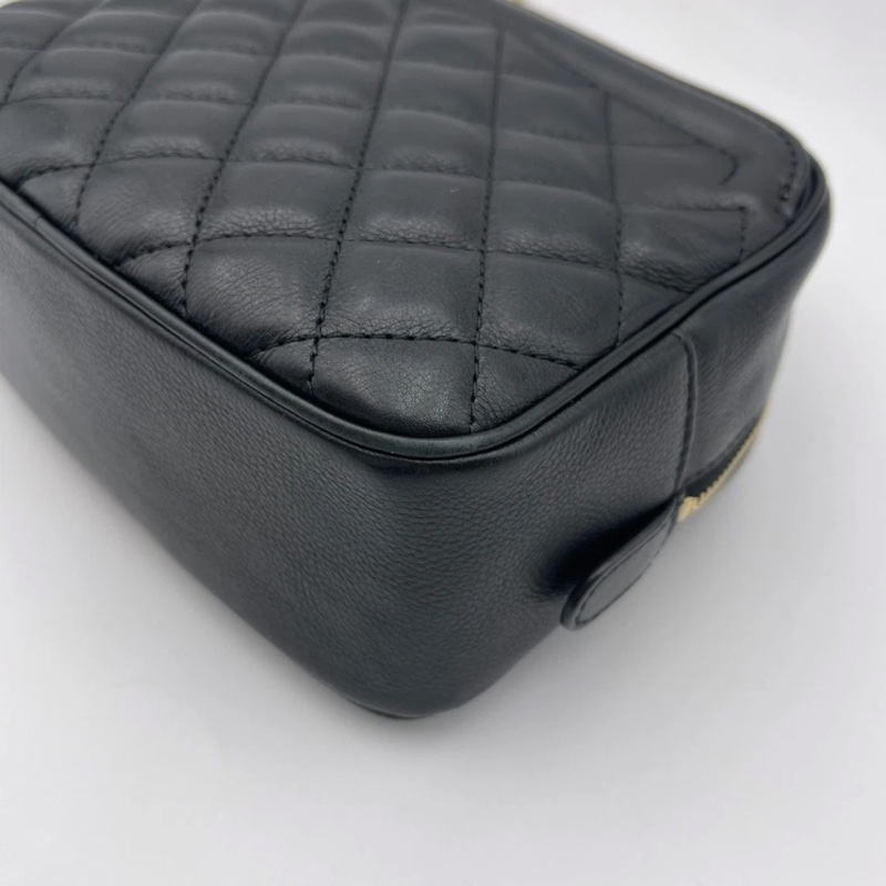 Chanel香奈兒小型經典化妝箱女士單肩包相機包-10