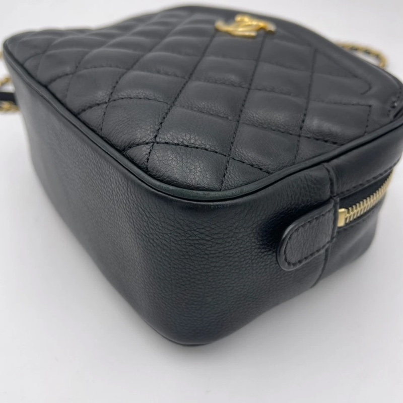 Chanel香奈兒小型經典化妝箱女士單肩包相機包-11