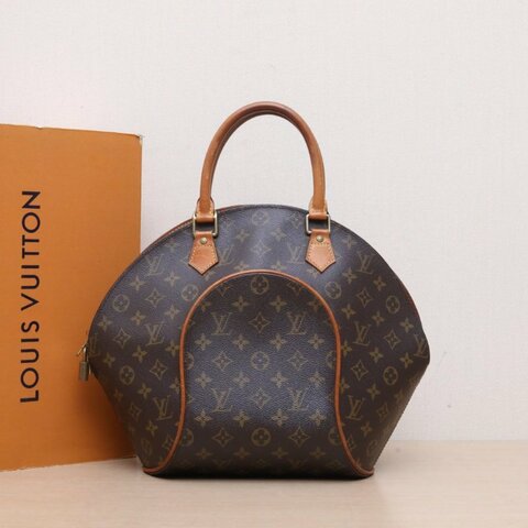 LOUIS VUITTON 中古河蚌包大號老花PVC1998肩背包