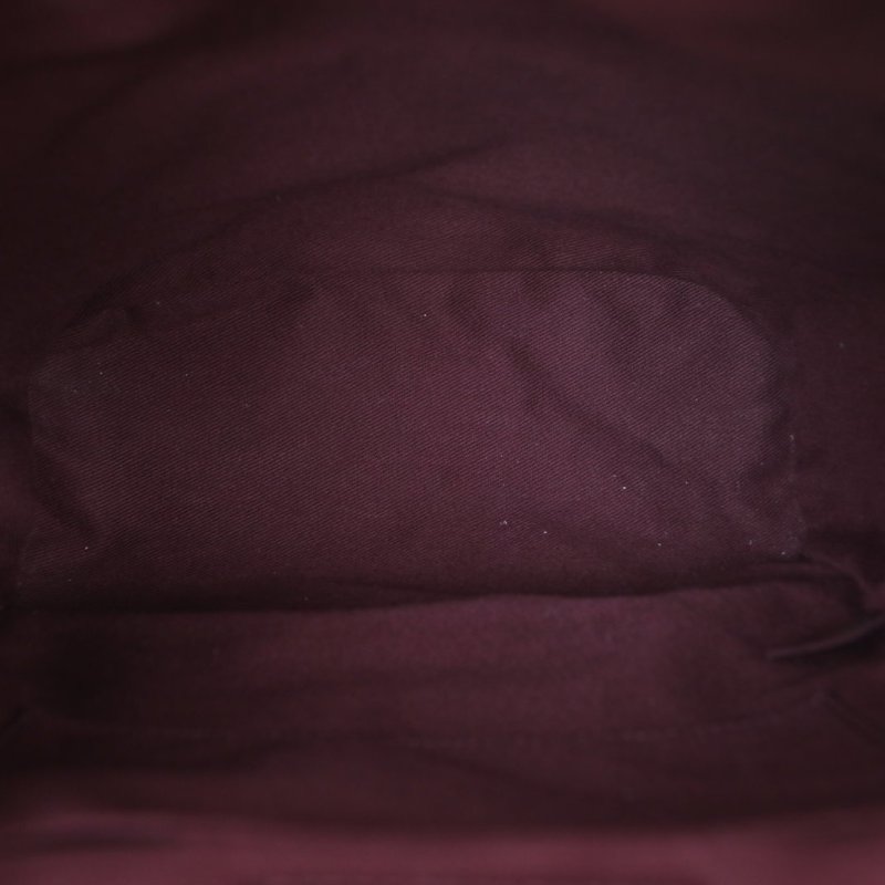 CHANEL 酒紅色油蠟皮23開銀扣薩爾茨堡雙肩包前拉鏈口袋肩背包-3