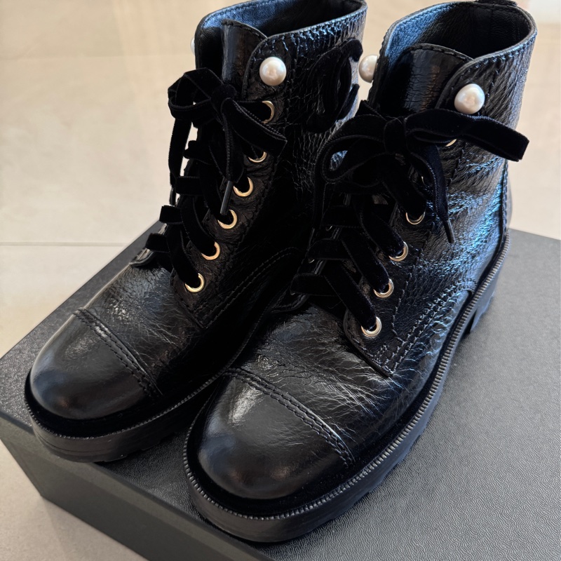 超美香奈兒短靴36.5號-2