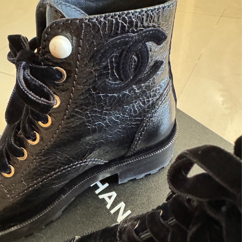 超美香奈兒短靴36.5號-3