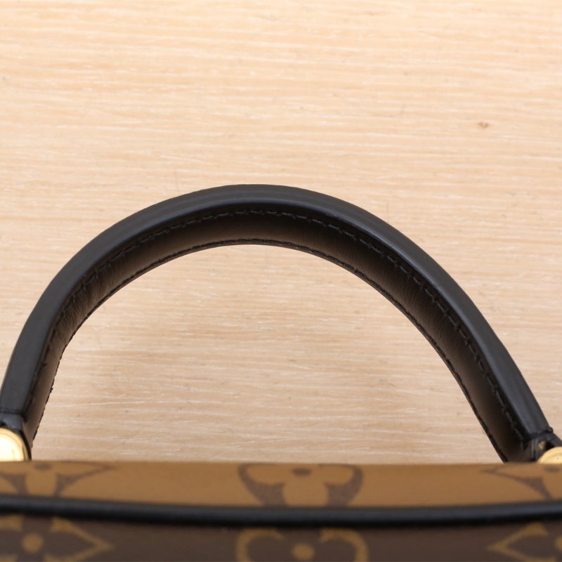 LOUIS VUITTON Vanity化妝包小號19老花PVC金扣晶片肩背包-2