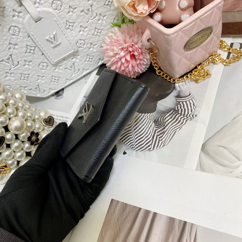 LV M63921 Lockmini三折短夾 🏅-10