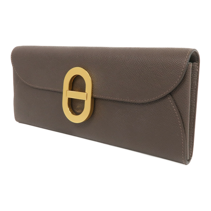 HERMES Epsom皮革Maillon To Go金扣肩背袋Ebene-2