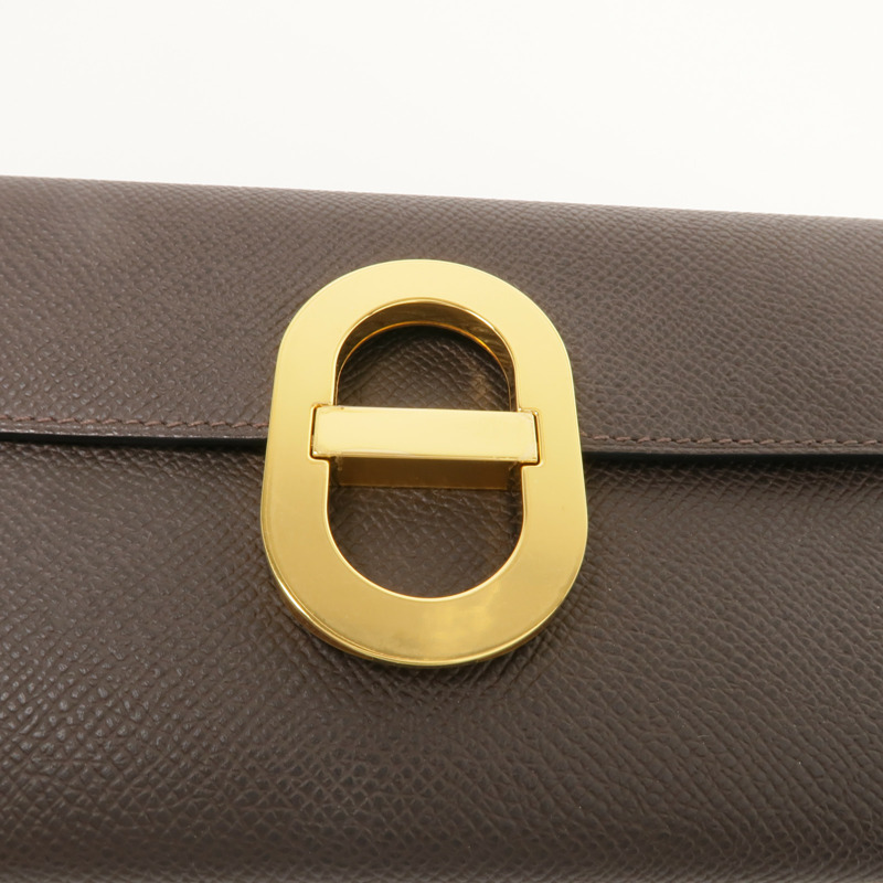 HERMES Epsom皮革Maillon To Go金扣肩背袋Ebene-5