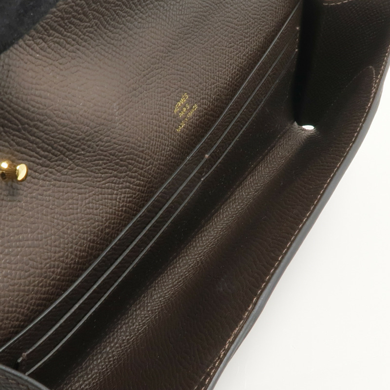 HERMES Epsom皮革Maillon To Go金扣肩背袋Ebene-10