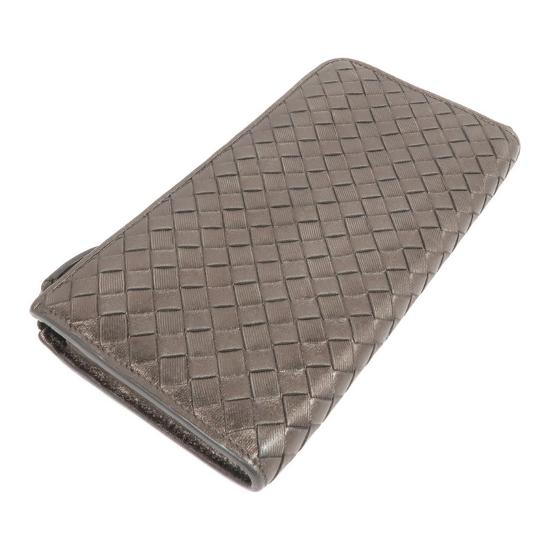 BOTTEGA VENETA 織紋皮革Zipped Long Wallet長錢包-3
