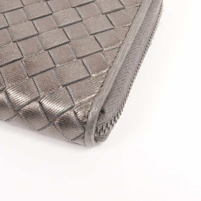 BOTTEGA VENETA 織紋皮革Zipped Long Wallet長錢包-6